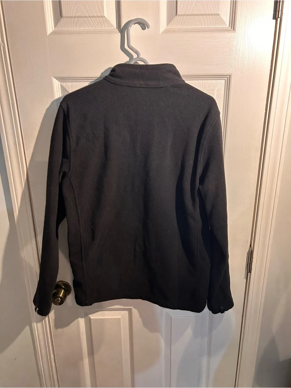 The North Face Black Fleece Jacket with Embroidered Logo